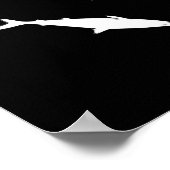 Haifische, die in den Kreisen schwimmen Poster (Ecke)