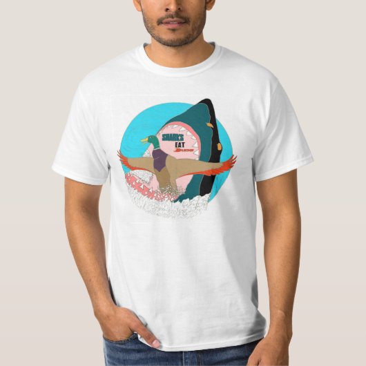 Haifische essen Enten T-Shirt (Vorderseite)