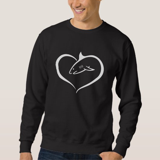 Haifische Fischen Fischen Meer Funny Gift Idee Sweatshirt (Vorderseite)