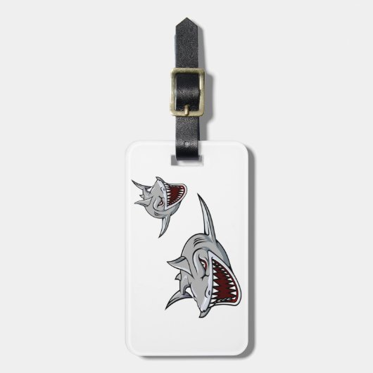 Haifische Gepäckanhänger (Vorderseite vertikal)