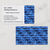 Haifische im tiefen blauen Meer Visitenkarte (Vorne/Hinten)