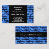 Haifische im tiefen blauen Meer Visitenkarte (Vorne/Hinten)