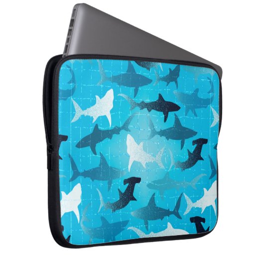 Haifische! Laptopschutzhülle (Vorne Rechts)