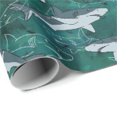 Haifische, Marinesoldat, Meer, Fisch, Geschenkpapier (Rolleneckpunkt)