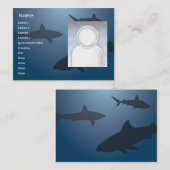 Haifische - mollig visitenkarte (Vorne/Hinten)