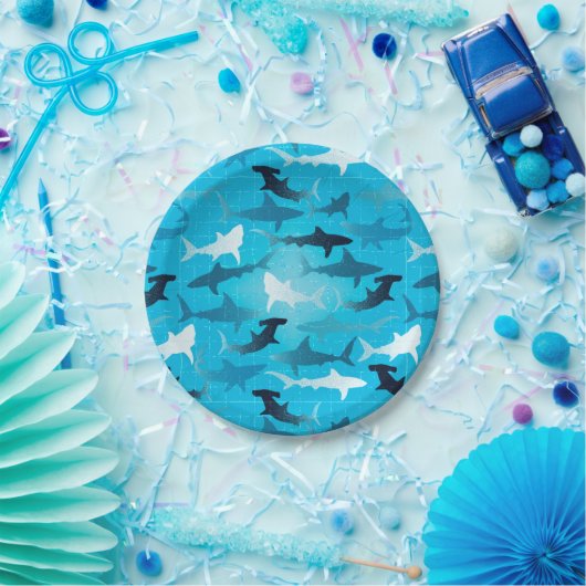 Haifische! Pappteller (Party)