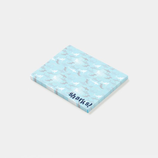 Haifische! Post-it Klebezettel (angewinkelt)