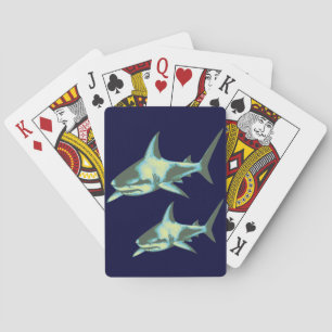 Haifische, wild lebende Tiere Spielkarten