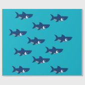 Haifischentwurfs-Packpapier Geschenkpapier (Flach)