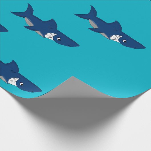 Haifischentwurfs-Packpapier Geschenkpapier (Ecke)