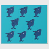 Haifischentwurfs-Packpapier Geschenkpapier (Flach)
