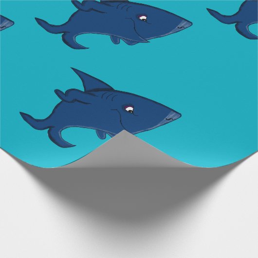 Haifischentwurfs-Packpapier Geschenkpapier (Ecke)