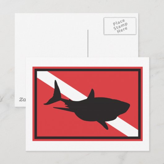 Haifischfahne Postkarte (Vorne/Hinten)
