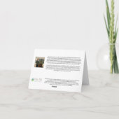 Haifischfaltenkarte Dankeskarte (Rückseite)