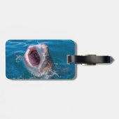 Haifischfisch Foto Gepäckmarke Gepäckanhänger (Rückseite horizontal)