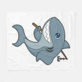 Haifischfischfischerei - Fischfangstange Fleecedecke (Vorderseite (Horizontal))