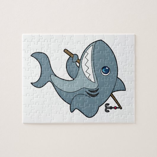 Haifischfischfischerei - Fischfangstange Puzzle (Horizontal)