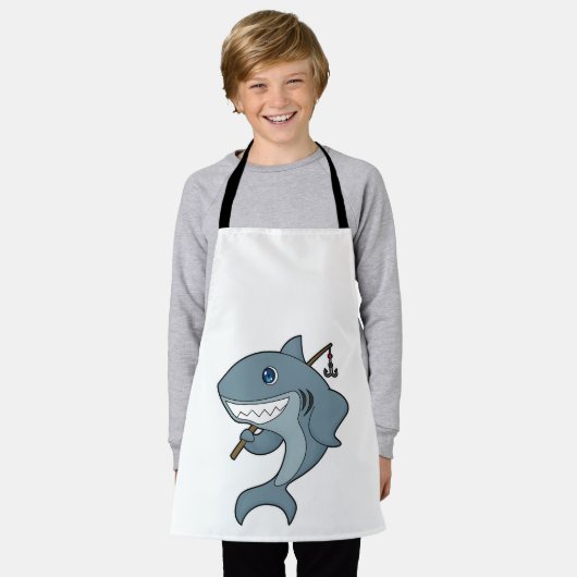 Haifischfischfischerei - Fischfangstange Schürze (Getragen)