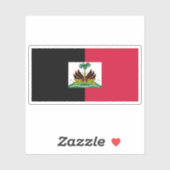 Haifischflagge, verwendet von den Duvaliers (1964- Aufkleber (Blatt)