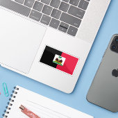 Haifischflagge, verwendet von den Duvaliers (1964- Aufkleber (Laptop mit iPhone)