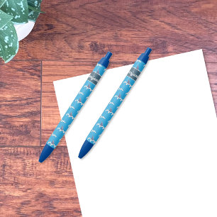 Haifischflossen kopieren Kinderblauen Stift mit
