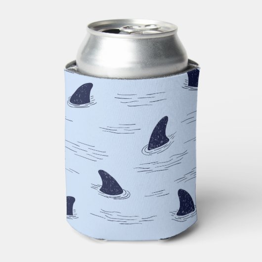 Haifischflossen-Ozeanmuster Dosenkühler (Kanne Vorderseite)