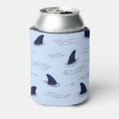 Haifischflossen-Ozeanmuster Dosenkühler (Kanne Rückseite)