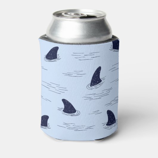 Haifischflossen-Ozeanmuster Dosenkühler (Kanne Rückseite)