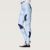 Haifischflossen-Ozeanmuster Leggings (Links)