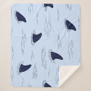 Haifischflossen-Ozeanmuster Sherpadecke