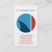 Haifischflossenkreis Visitenkarte (Vorderseite)