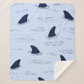 Haifischflossenmuster  sherpadecke (Vorderseite)