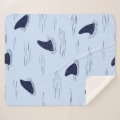 Haifischflossenmuster  sherpadecke (Vorderseite (Horizontal))