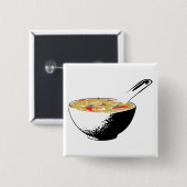 Haifischflossensuppe Button (Vorne & Hinten)