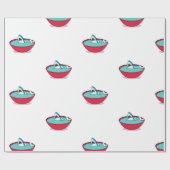 Haifischflossensuppe Geschenkpapier (Flach)