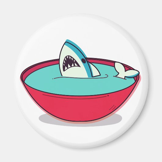 Haifischflossensuppe Magnet (Vorne)