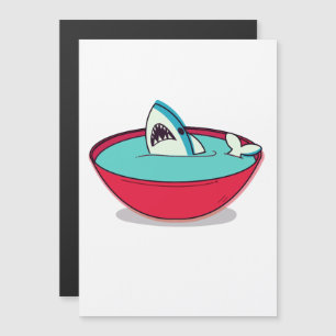 Haifischflossensuppe Magnetkarte