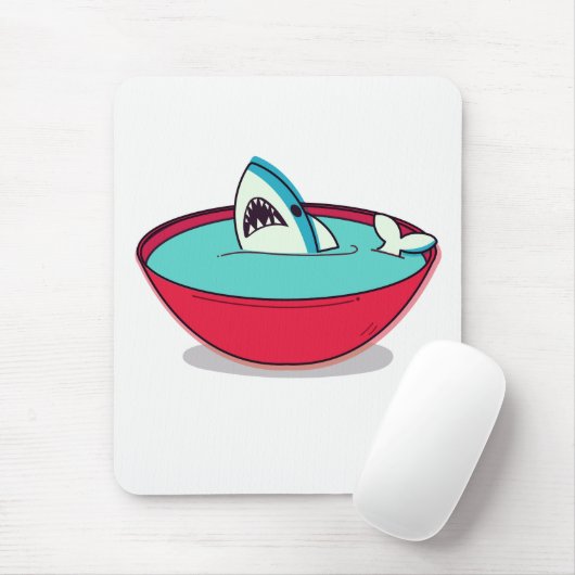 Haifischflossensuppe Mousepad (Mit Mouse)