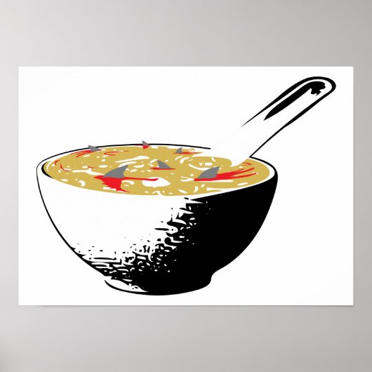 Haifischflossensuppe Poster (Vorne)