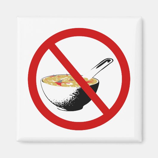 Haifischflossensuppe verbieten magnet (Vorne)