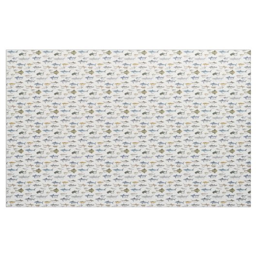 Haifischkennzeichen Stoff (Fat Quarter (45,7 x 55,9 cm))