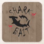 Haifischköpfe von Haifischen Rechteckiger Pappuntersetzer (Vorderseite)