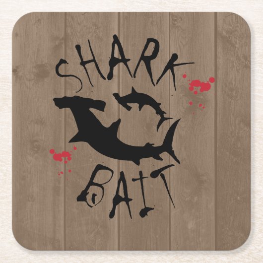 Haifischköpfe von Haifischen Rechteckiger Pappuntersetzer (Vorderseite)