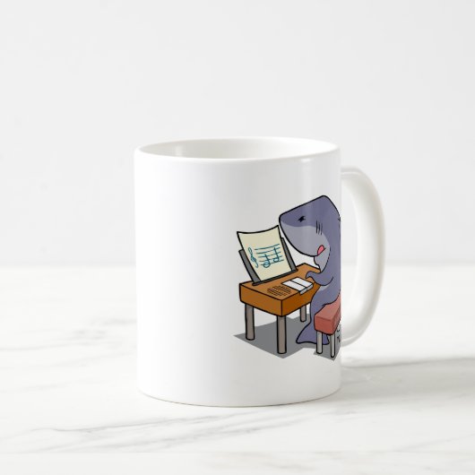 Haifischmusik Kaffeetasse (VorderseiteRechts)
