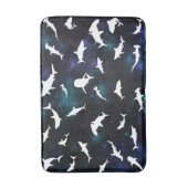 Haifischschatten auf der Dunklen Galaxie Badematte (Vorderseite Vertikal)