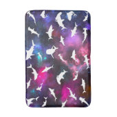 Haifischschatten auf der Dunklen Galaxie Badematte (Vorderseite Vertikal)