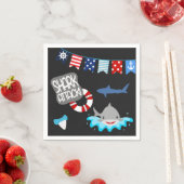 Haifischserviere Party Serviette (Beispiel)