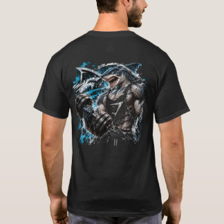 Haifischstärke – Muskulöser Haifisch Bodybuilder G T-Shirt