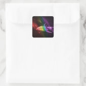 Haifischstolz Quadratischer Aufkleber (Tasche)