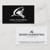 Haifischsymbol Visitenkarte (Vorne/Hinten)